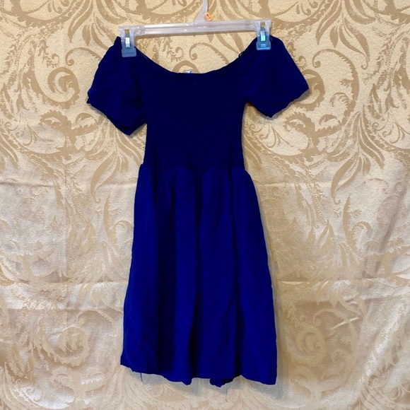 Scoop neck Blue Cobalt dress‎ - Picture 3 of 7